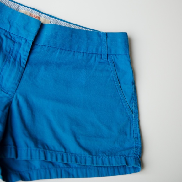 J Crew Chino Broken-In Blue Shorts Size 4 - Picture 3 of 11